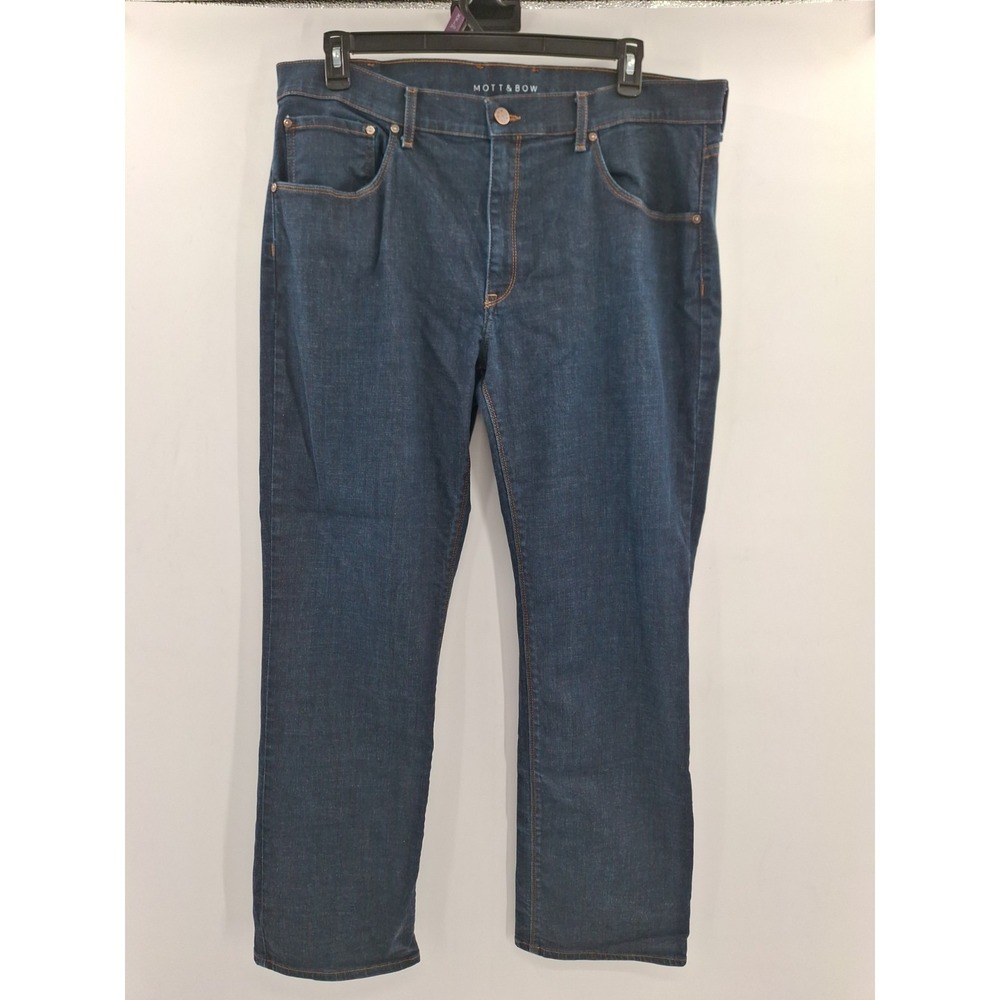 Mott & Bow Mens Straight Leg Jeans 40x32 Actual 40x33